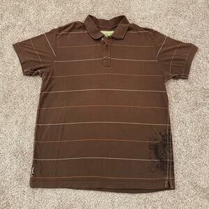 Quiksilver Y2K Men's Polo Skate Surf Shirt size XL